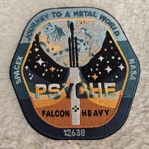 SpaceX Psyche Falcon Heavy Embroidered Patch - Multicolor